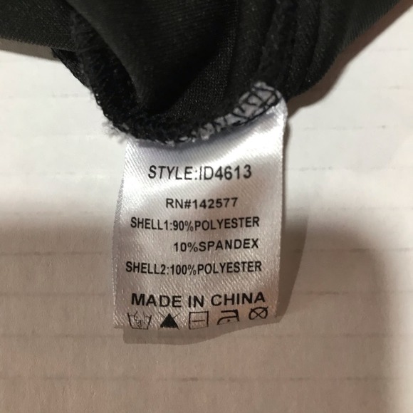 Iris Women's Large Black Spaghetti Strap Lace Trim Dress - Picture 11 of 12